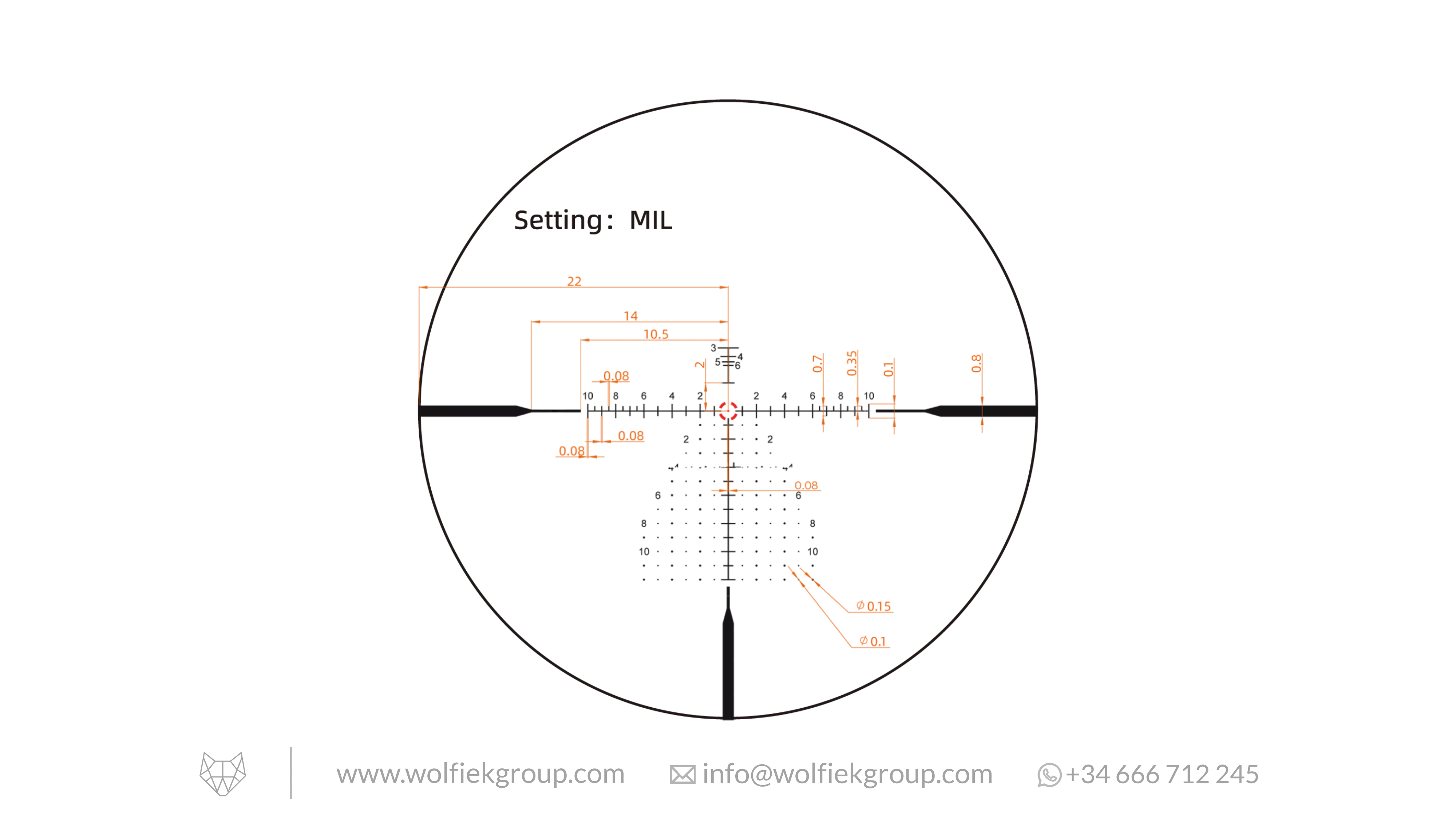 Vector Optics Continental Riflescope - x6 2-12x44 RAR MPVO