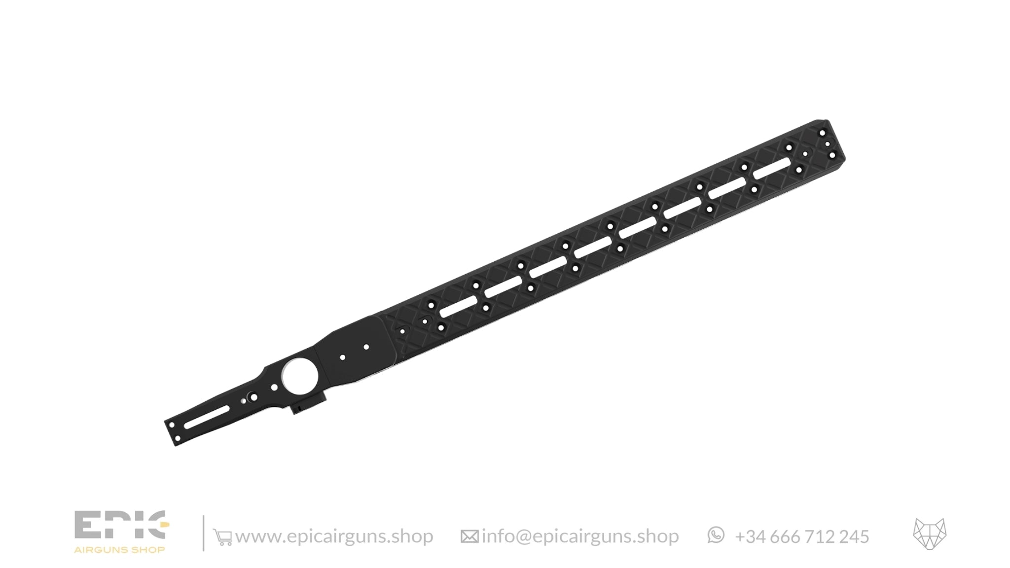 Extended Arca-Swiss L rail for EPIC TWO Classic