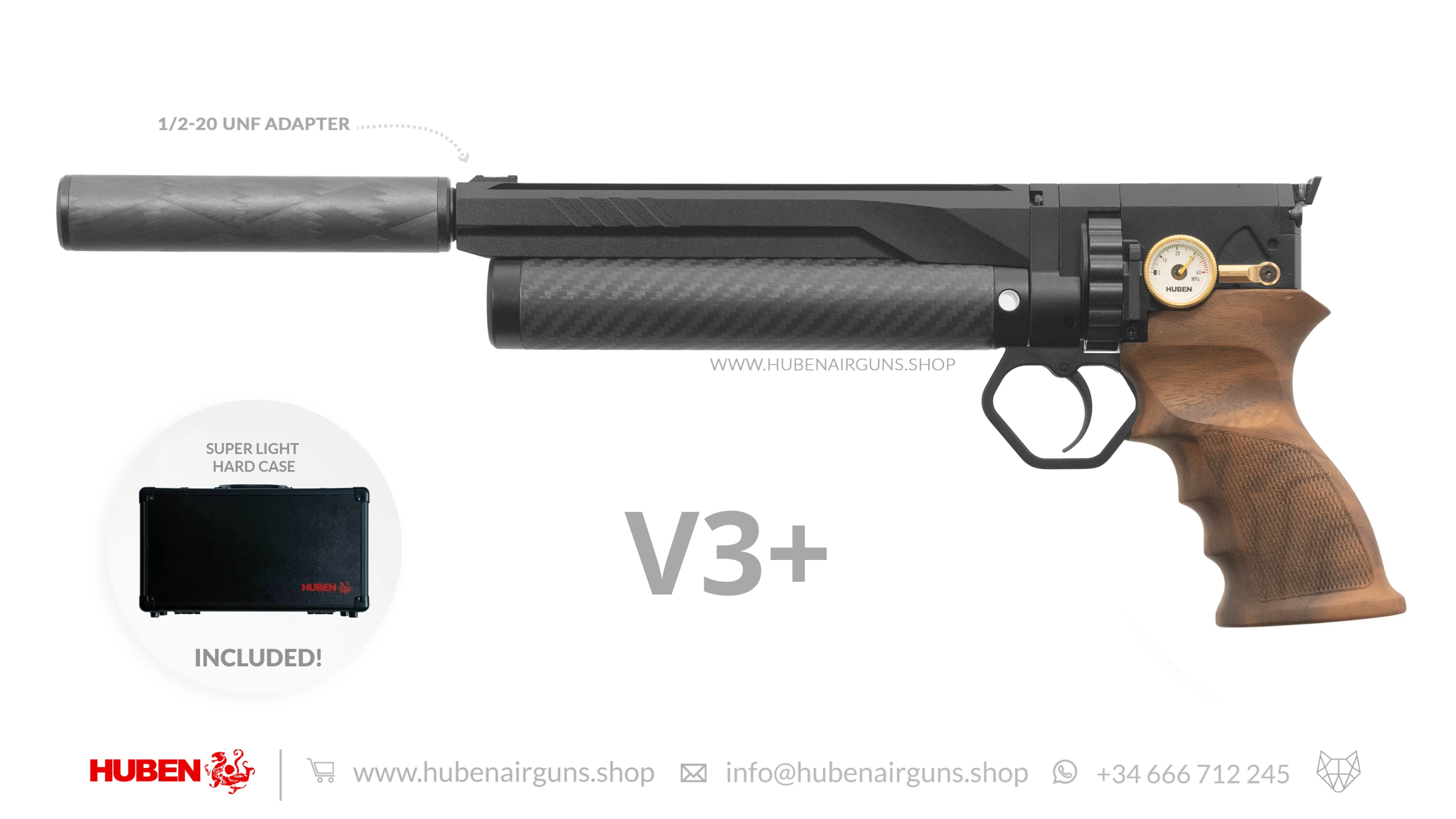 Huben GK1 Air Pistol (V3+) · Cal .30 (7.62mm)
