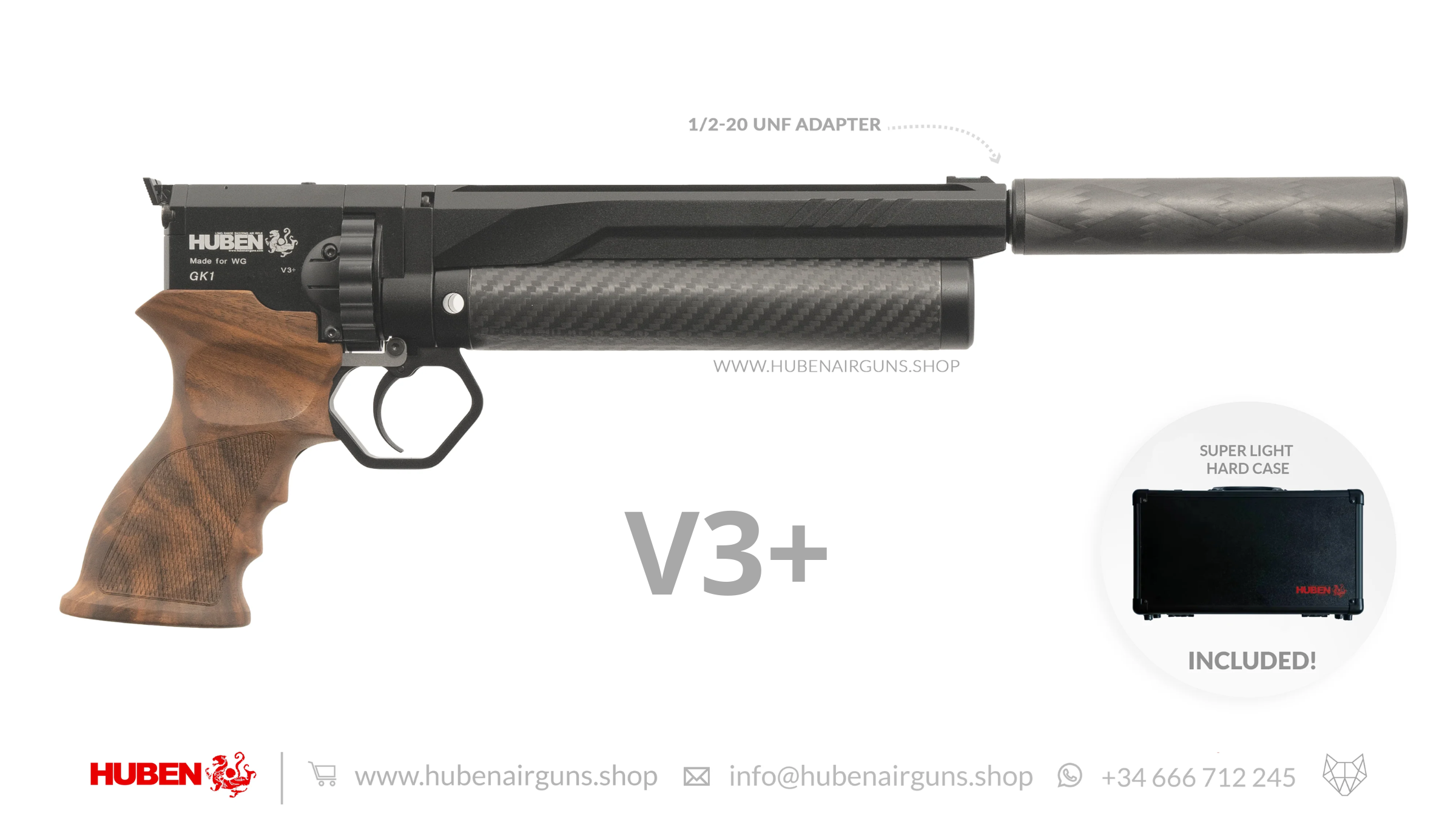 Huben GK1 Air Pistol (V3+) · Cal .30 (7.62mm)