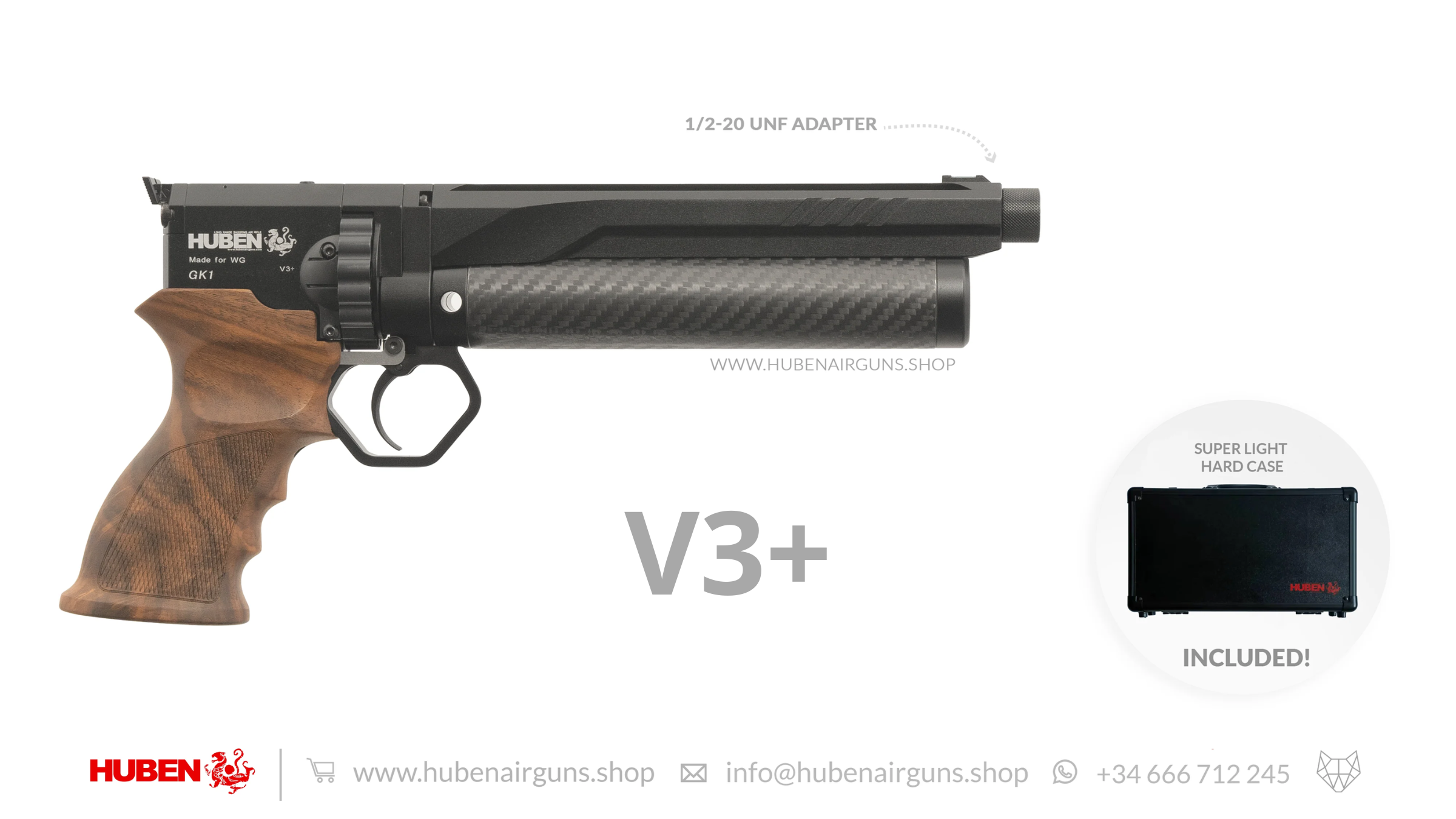 Huben GK1 Air Pistol (V3+) · Cal .30 (7.62mm)