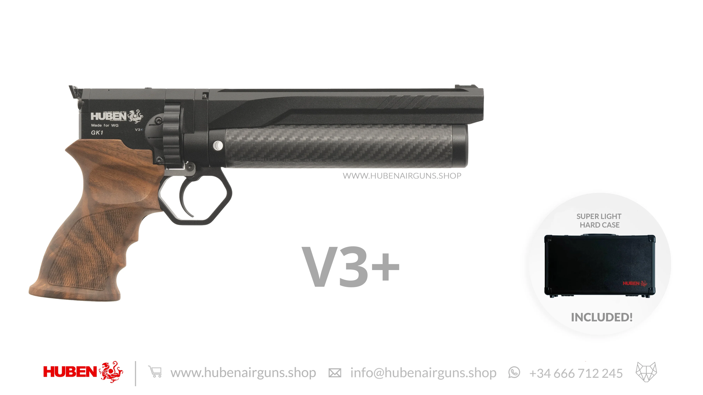 Huben GK1 Air Pistol (V3+) · Cal .30 (7.62mm)