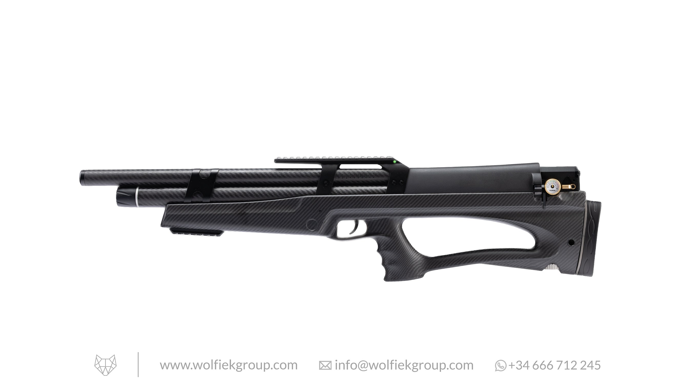 Wolfiek Huben K1 Lite with Weaver Rail and Carbon Fiber Stock