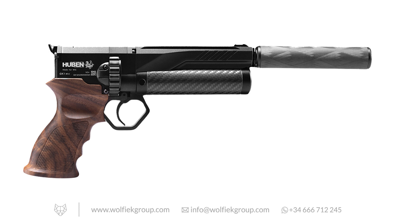 Huben GK1 V3+ Mini Air Pistol (aka Shorty) · Cal .30 (7.62mm)