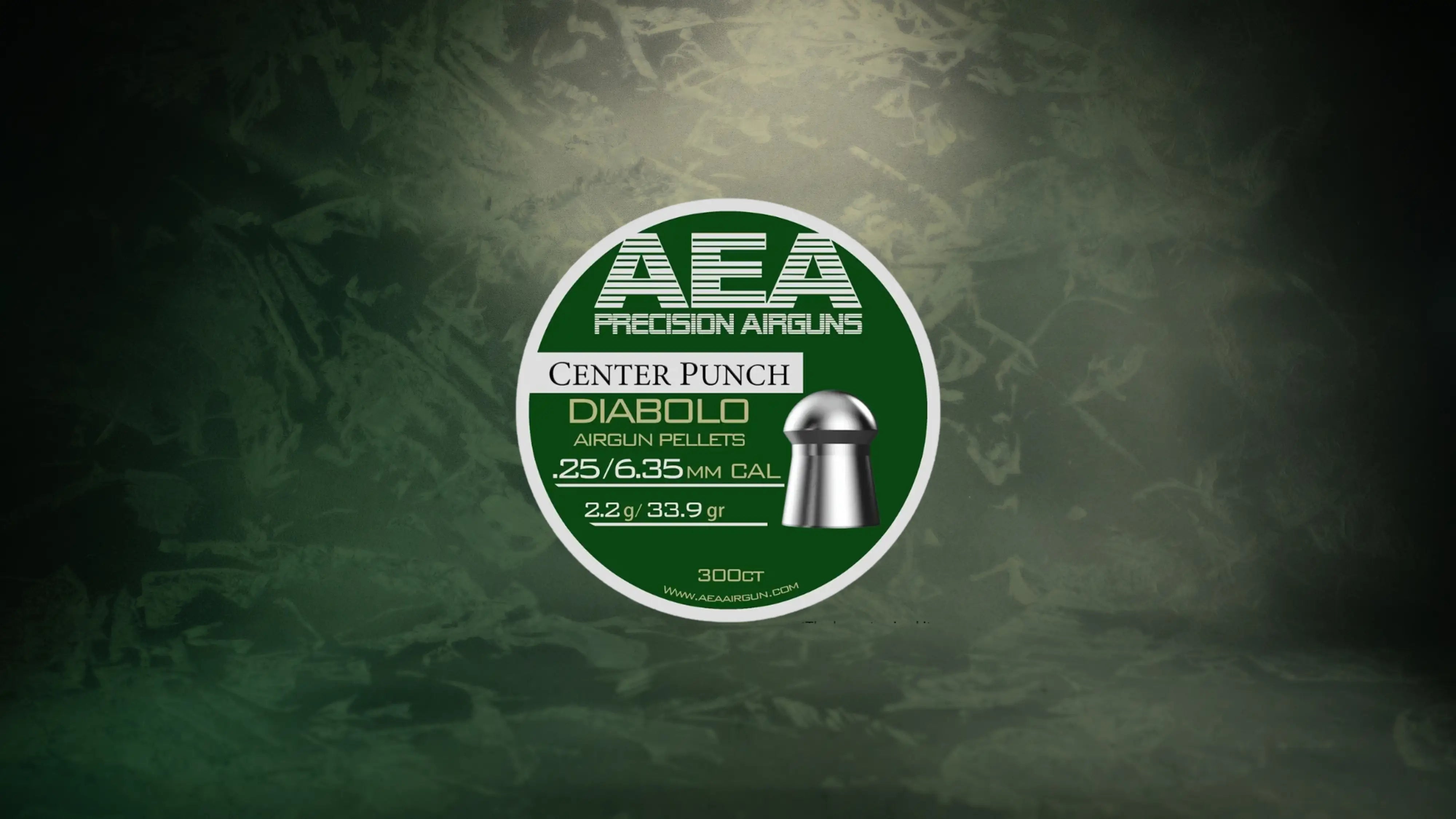 AEA Center Punch Diabolo Pellets - Cal .25 (6.35mm) | 2.2g (33.9gr)