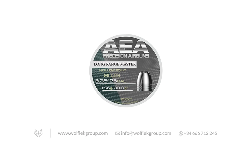 AEA Long Range Master Hollow Point Slugs - Cal .25 (6.35mm) | 1.96g (30.2gr)