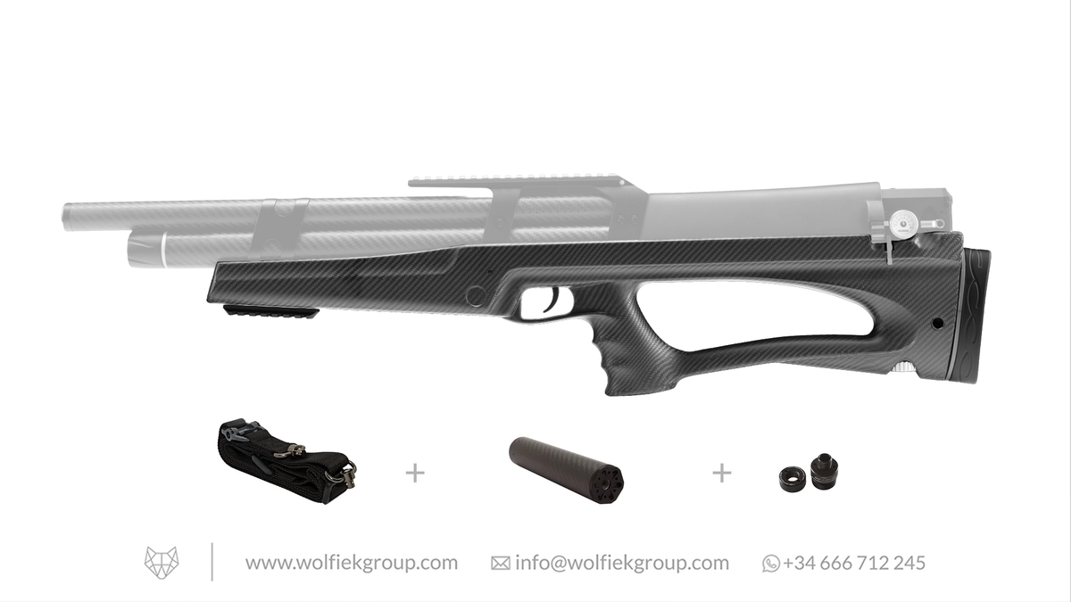 Wolfiek Carbon Fiber Stock for K1 Air Rifle