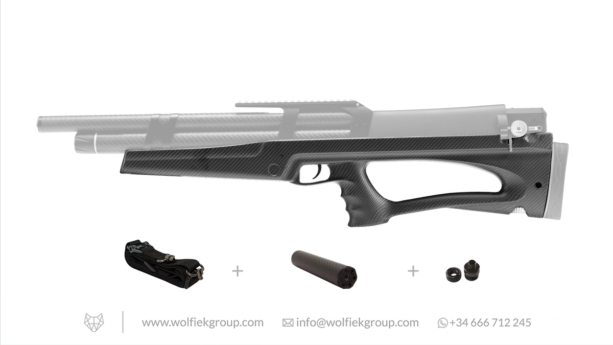 Wolfiek Carbon Fiber Stock for K1 Air Rifle