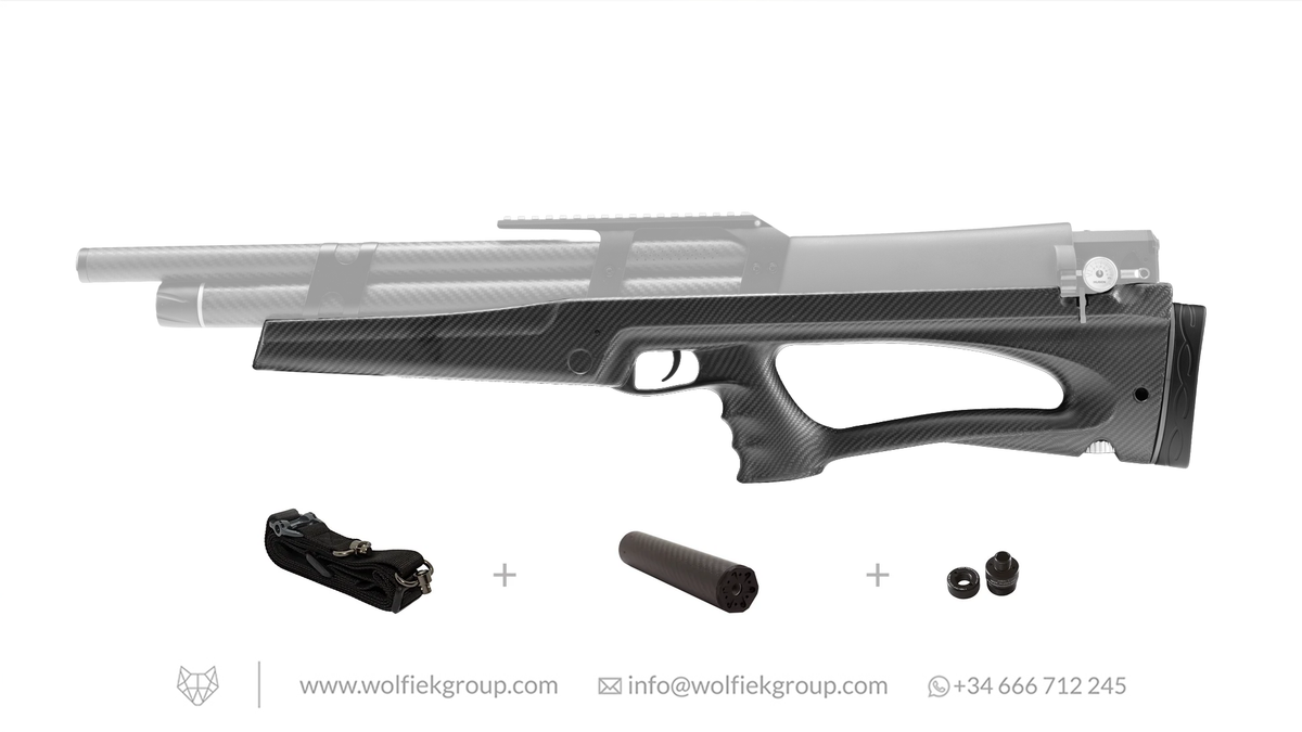 Wolfiek Carbon Fiber Stock for K1 Air Rifle