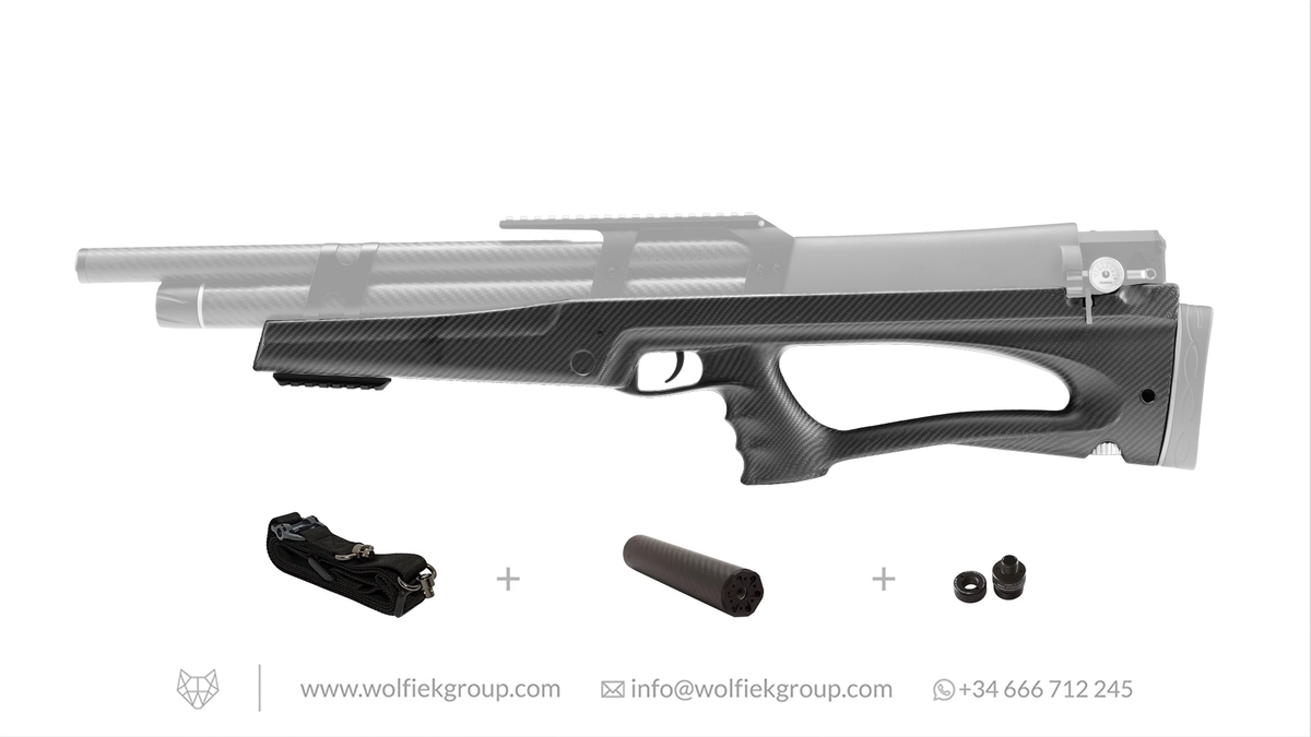 Wolfiek Carbon Fiber Stock for K1 Air Rifle