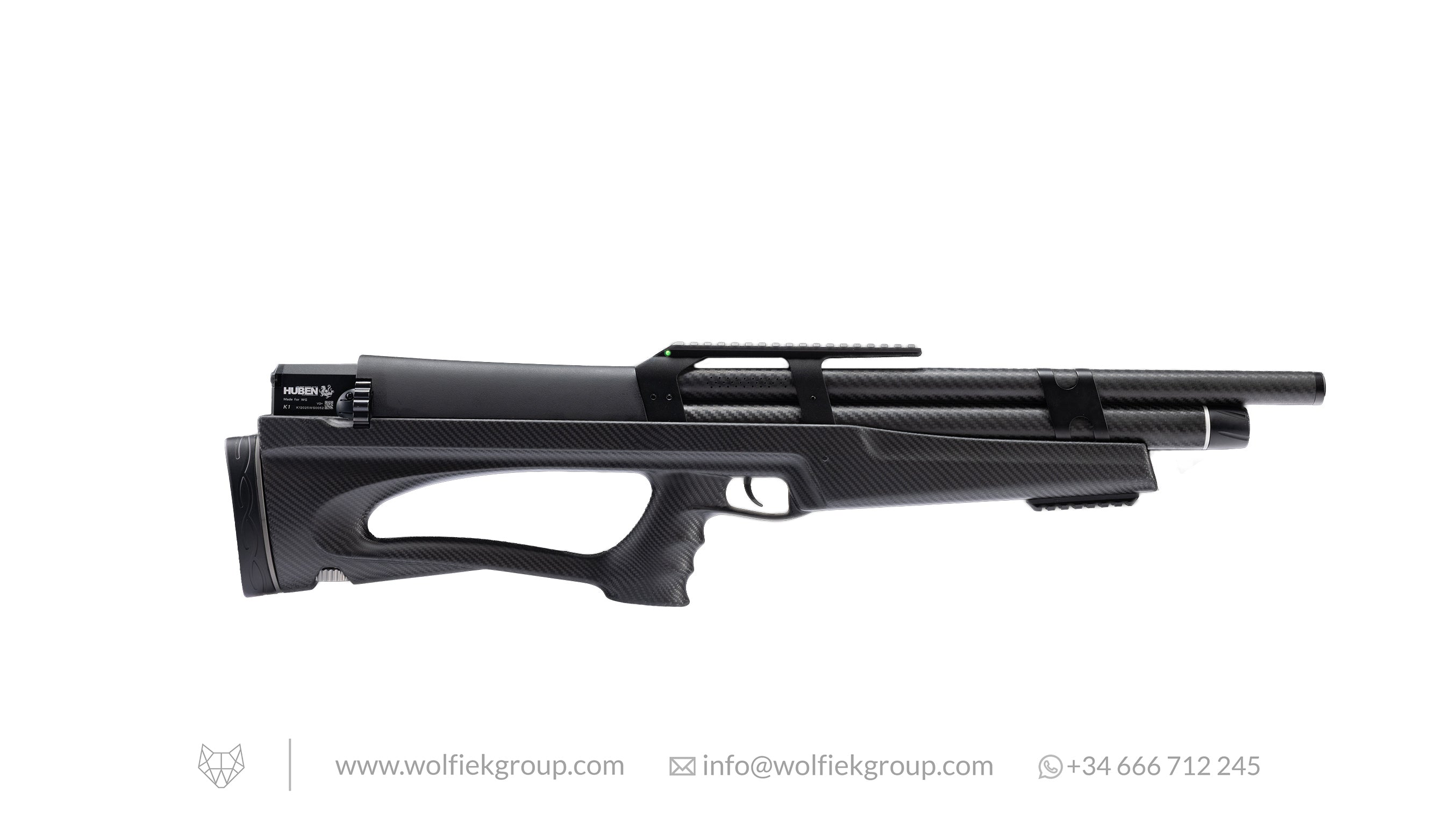 Wolfiek Huben K1 Lite with Weaver Rail and Carbon Fiber Stock