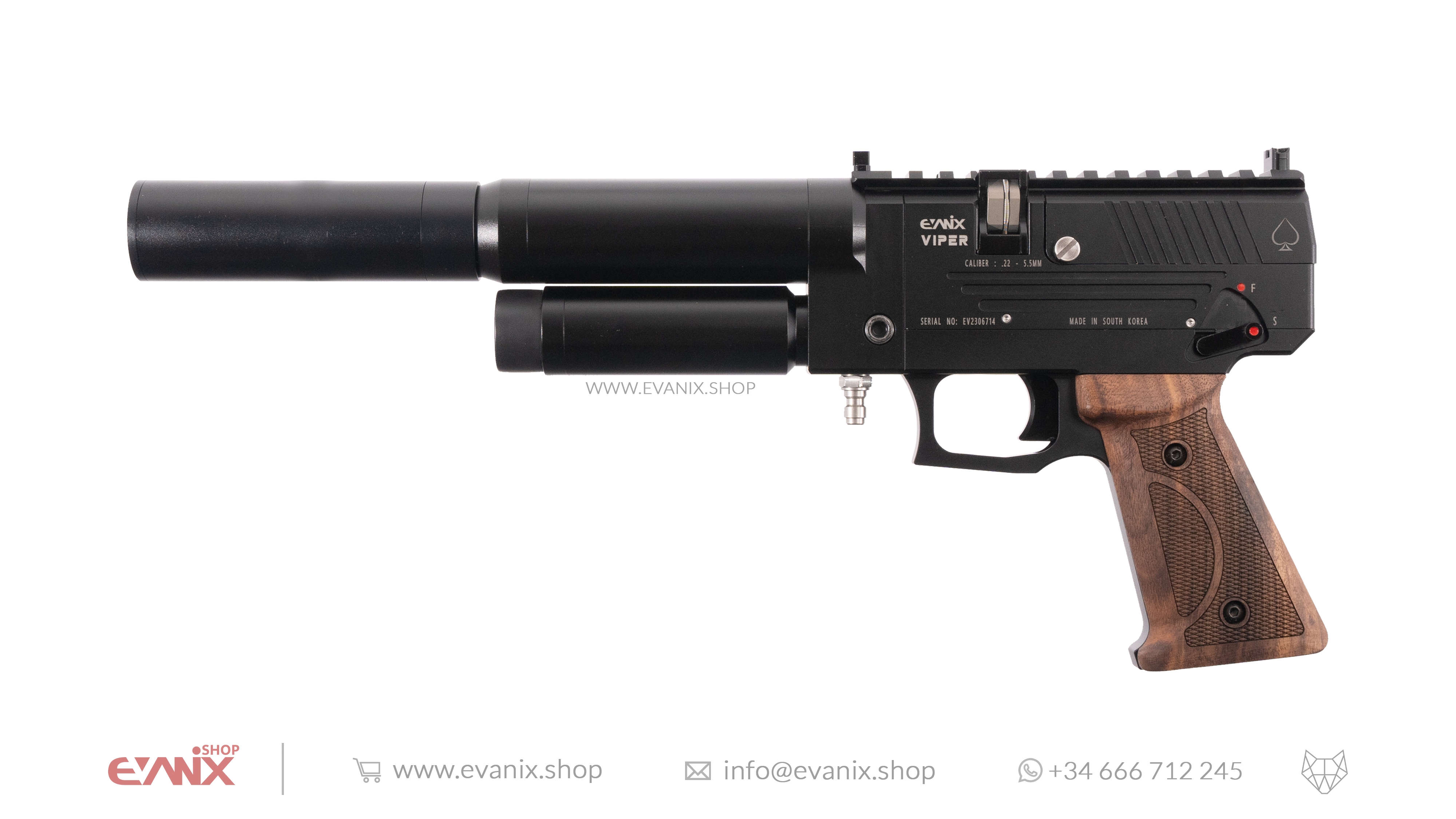 Evanix Viper Semi-Automatic PCP Air Pistol