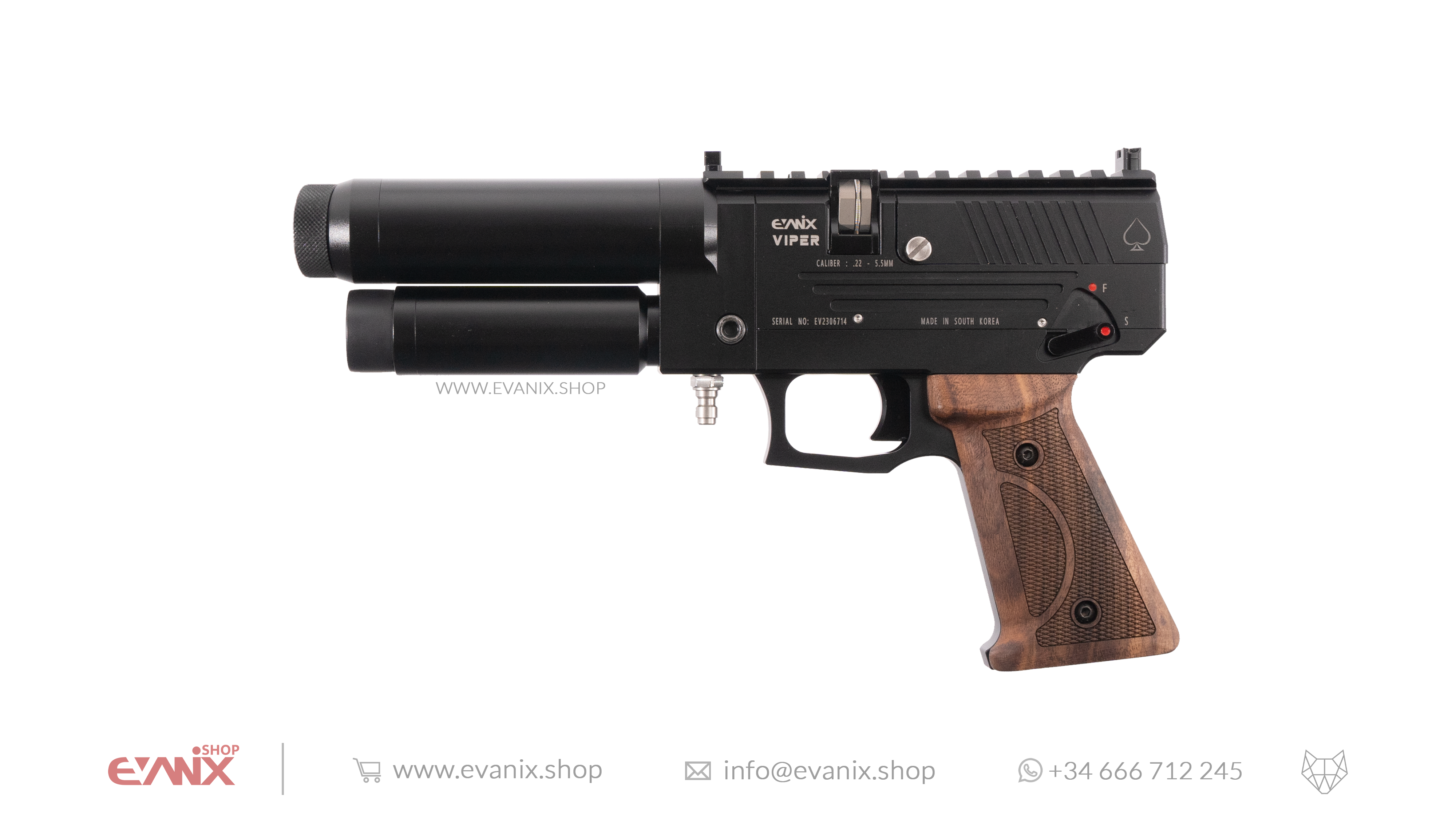 Evanix Viper Semi-Automatic PCP Air Pistol